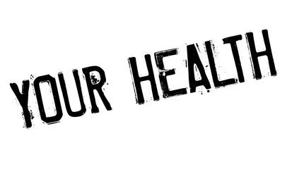 Your Health rubber stamp