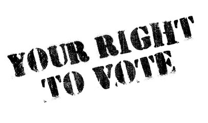 Your Right To Vote rubber stamp