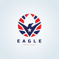 Fototapeta na wymiar Eagle logo template.