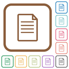 Document simple icons
