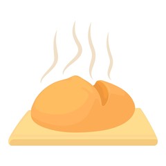 Fresh loaf icon. Cartoon illustration of fresh loaf vector icon for web