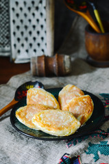 traditional Ukrainian potato patties - zrazy