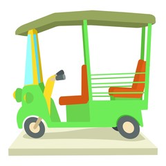 Asian taxi icon. Cartoon illustration of asian taxi vector icon for web