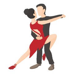 Fototapeta na wymiar Tango icon. Cartoon illustration of tango vector icon for web