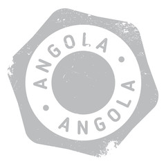 Fototapeta na wymiar Angola stamp rubber grunge