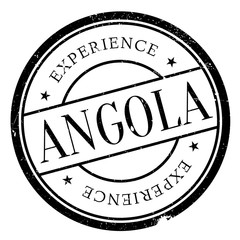 Angola stamp rubber grunge