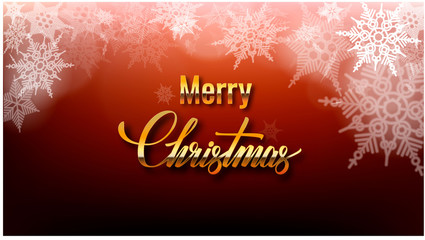 Abstract Christmas background with snowflakes and place for text. Vector Illustration.