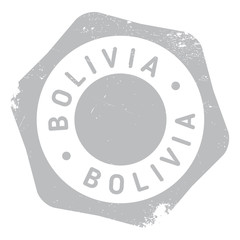 Fototapeta premium Bolivia stamp rubber grunge