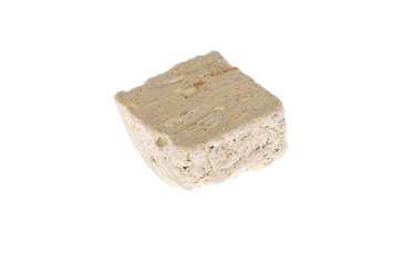 confection halva or sweetness on a white background