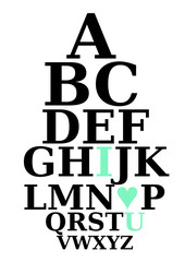 alphabet test for children