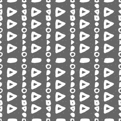 Obraz premium Geometric monochrome seamless pattern