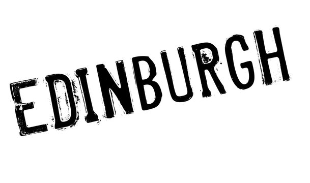 Edinburgh stamp rubber grunge