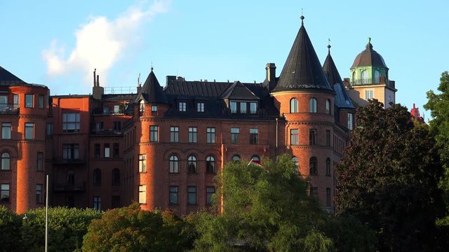 Stockholm. Old town. Architecture, old houses, streets and neighborhoods. Sweden. Shot in 4K (ultra-high definition (UHD)).
