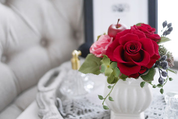 大きな薔薇　フラワーアレンジメント