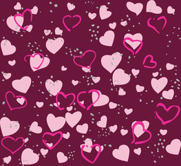 Seamless Heart Background
