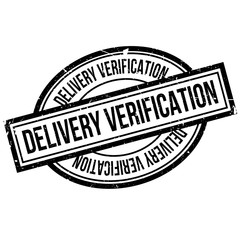 Delivery Verification rubber stamp. Grunge design with dust scratches. Effects can be easily removed for a clean, crisp look. Color is easily changed.