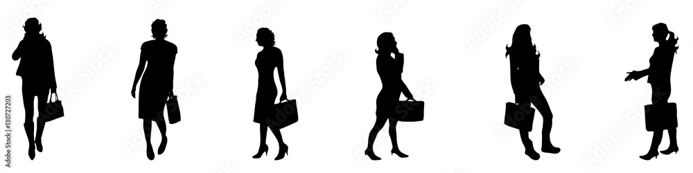 Wall mural business woman