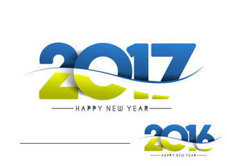 Happy new year 2017, Vector illustration