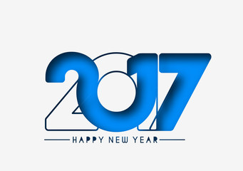 Happy new year 2017, Vector illustration