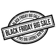 Black Friday Big Sale rubber stamp. Grunge design with dust scratches. Effects can be easily removed for a clean, crisp look. Color is easily changed.