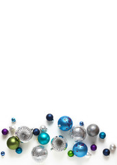 Christmas baubles background