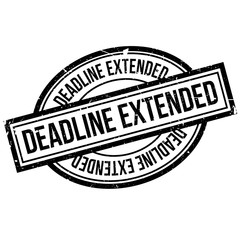 Deadline Extended rubber stamp. Grunge design with dust scratches. Effects can be easily removed for a clean, crisp look. Color is easily changed.