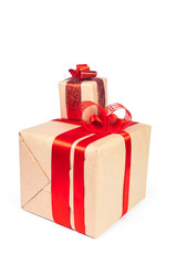 Christmas presents isolated