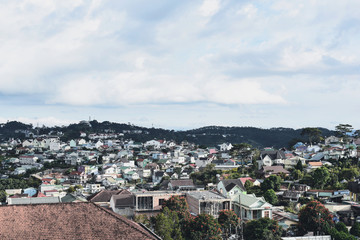 Cityscape of Da Lat city