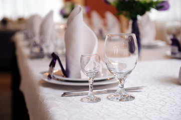 wedding banquet in a restaurant - wedding decorations