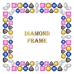 Diamonds square frame