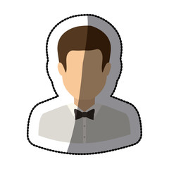 Man icon. Male avatar person people and human theme. Isolated design. Vector illustration