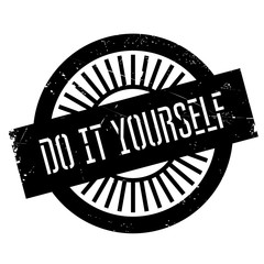 Do it yourself  stamp. Grunge design with dust scratches. Effects can be easily removed for a clean, crisp look. Color is easily changed.