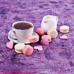 Homemade colorful macaroon