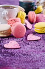 Homemade colorful macaroon