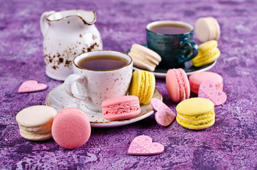 Homemade colorful macaroon