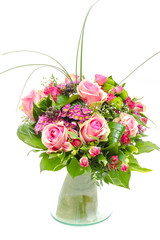 Fototapeta premium Bouquet of flowers isolated on white