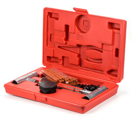 Flat car tire repair kit