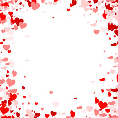 Fototapeta na wymiar Love valentine's background with hearts.
