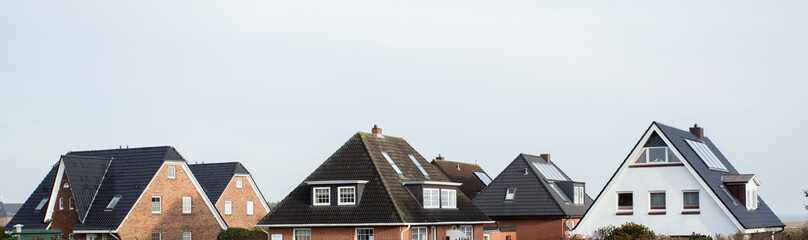 the roof of the house with nice window - obrazy, fototapety, plakaty