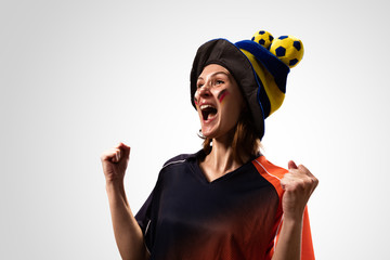 Soccer fan emotions in action