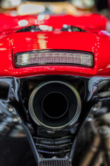 Motorcycle  exhaust pipe design