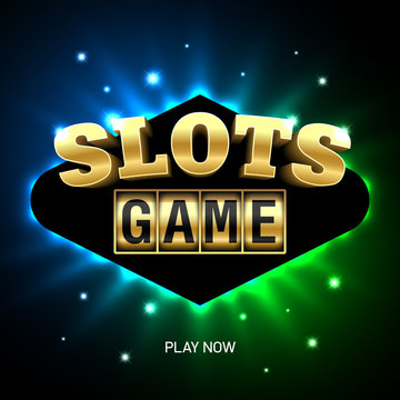 Slots game bright casino banner