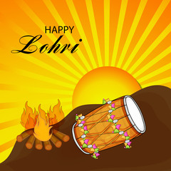 Fototapeta na wymiar Happy Lohri celebration.