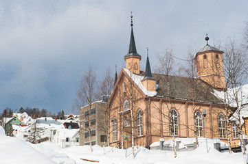 Fototapeta na wymiar Cathedral of Tromso, Norway