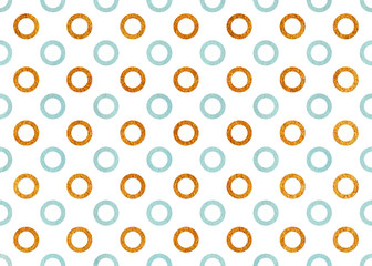 Watercolor circles pattern.