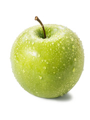 Green apple isolated on a white background
