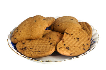 Biscuits with chocolate drops