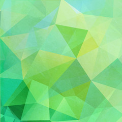 trendy abstract triangular art backround - green colours