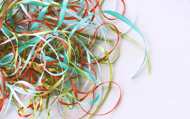 Multicolor ribbons background