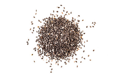 Chia seeds isolated on white - 130746658
